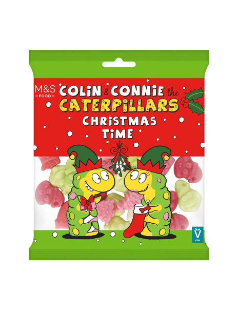 Colin & Connie the Caterpillars Christmas Time Fruit Gums