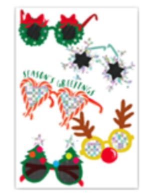 Modern Glasses Single Card