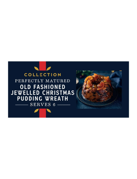 Collection Old Fashioned Jewelled Christmas Pudding Wreath