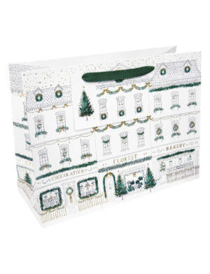 Christmas Townhouse Large Gift Bag
