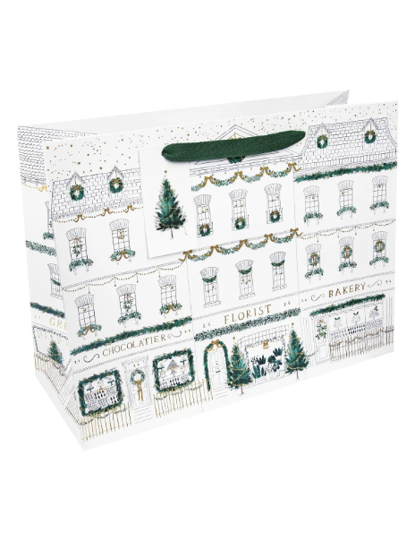 Christmas Townhouse Large Gift Bag