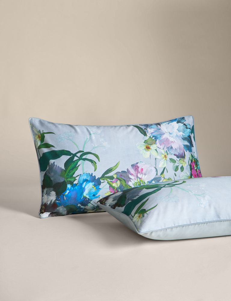 Sateen Wild Meadow Grey Bedding Set