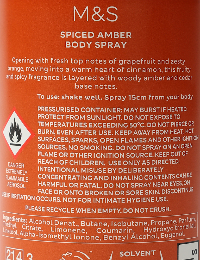 Spiced Amber Body Spray