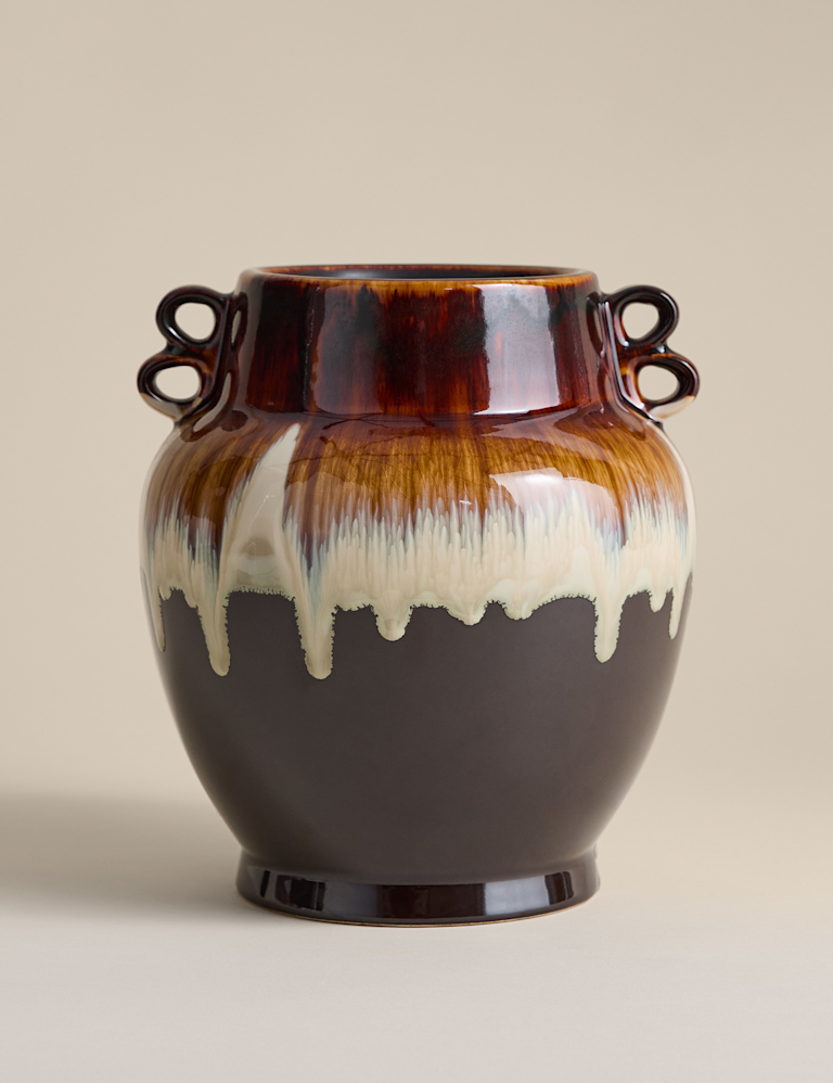Large Reactive Glaze Ceramic Vase