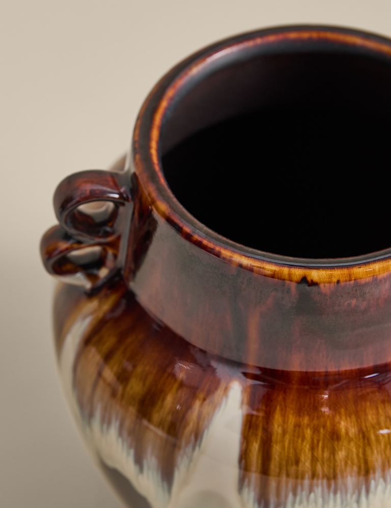 Large Reactive Glaze Ceramic Vase