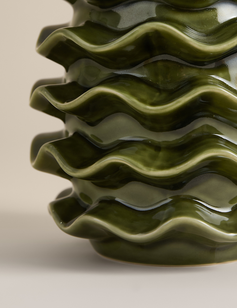 Medium Frill Ceramic Vase