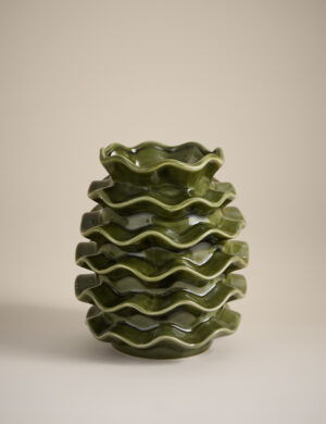 Medium Frill Ceramic Vase