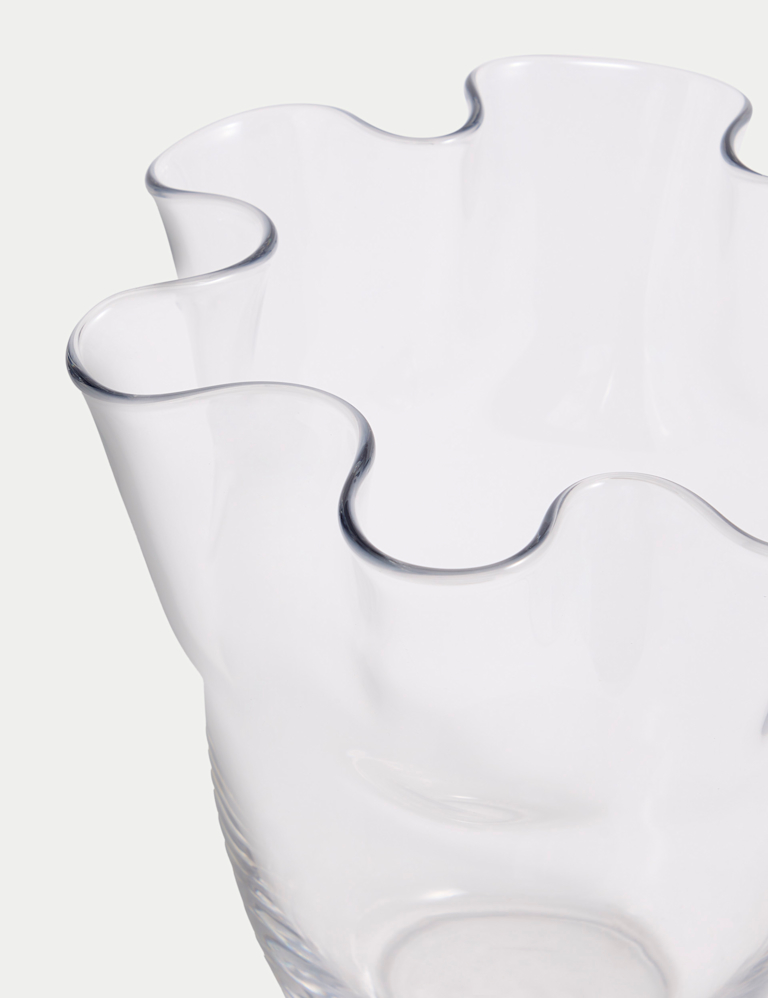 Extra Large Handkerchief Glass Vase