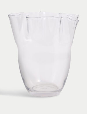 Extra Large Handkerchief Glass Vase