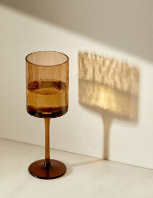 Set of 4 Hammered Wine Glasses