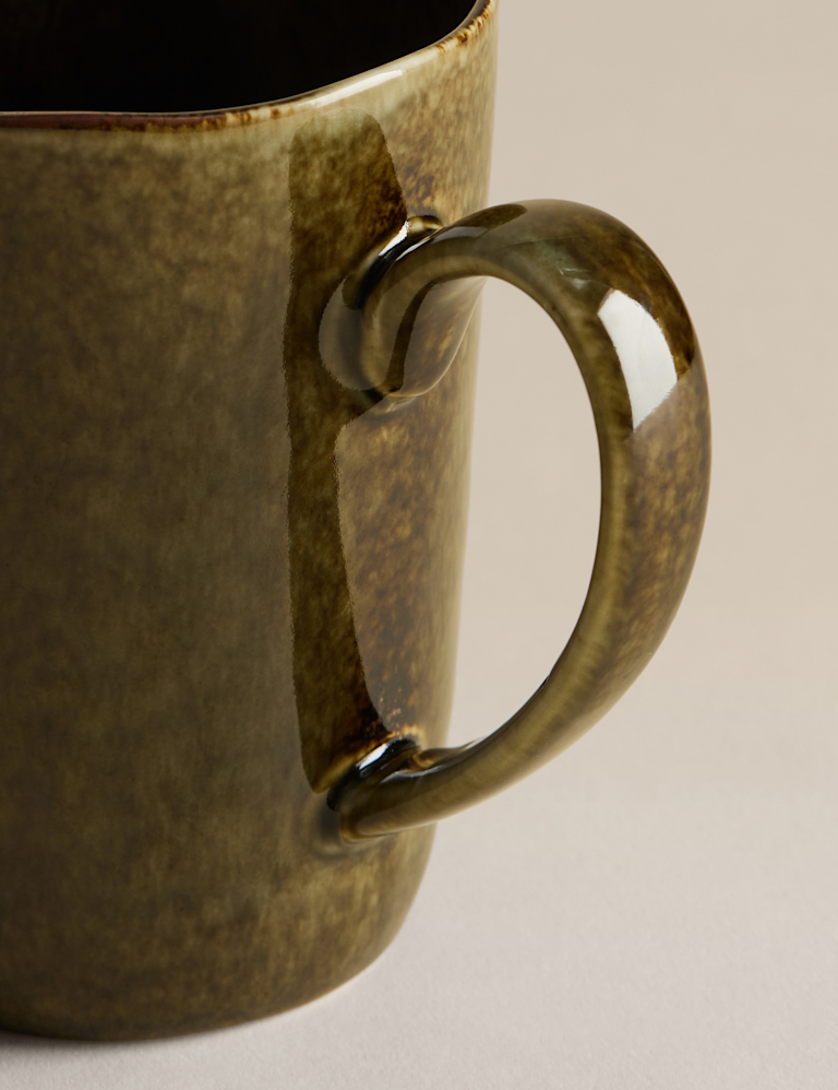 Straight Side Reactive Glaze Mug