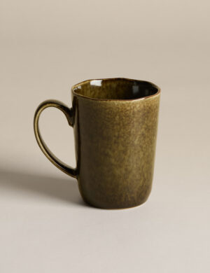 Straight Side Reactive Glaze Mug