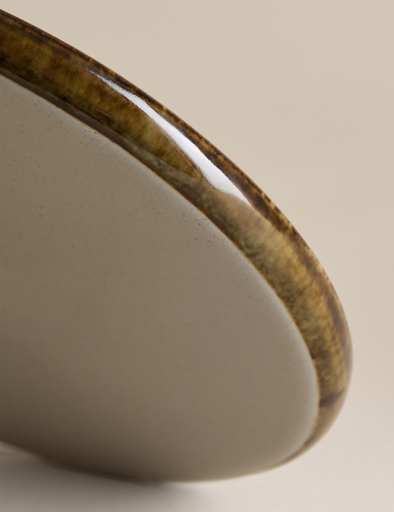 Straight Side Reactive Glaze Side Plate