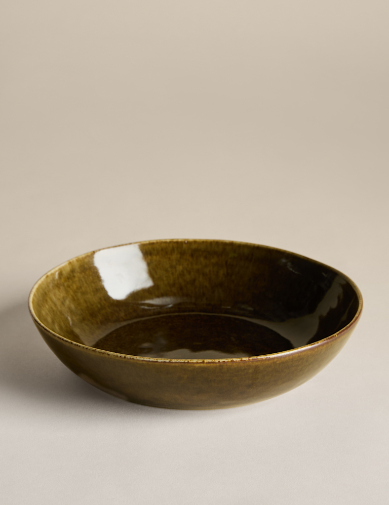 Straight Side Reactive Pasta Bowl