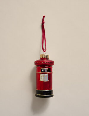 Glass Hanging Postbox Decoration