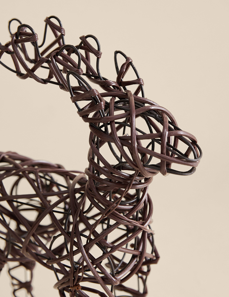 Set of 2 Light Up Reindeer Decorations