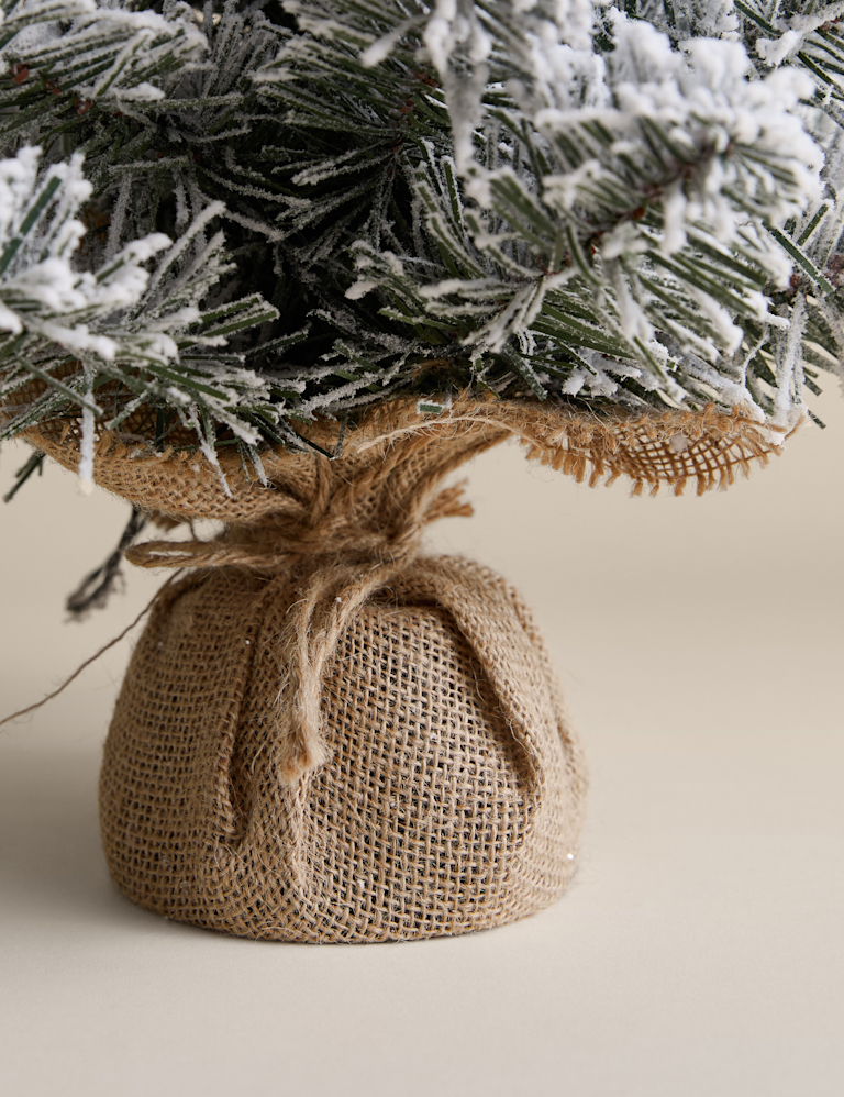 1.5ft Pre-lit Snowy Tree