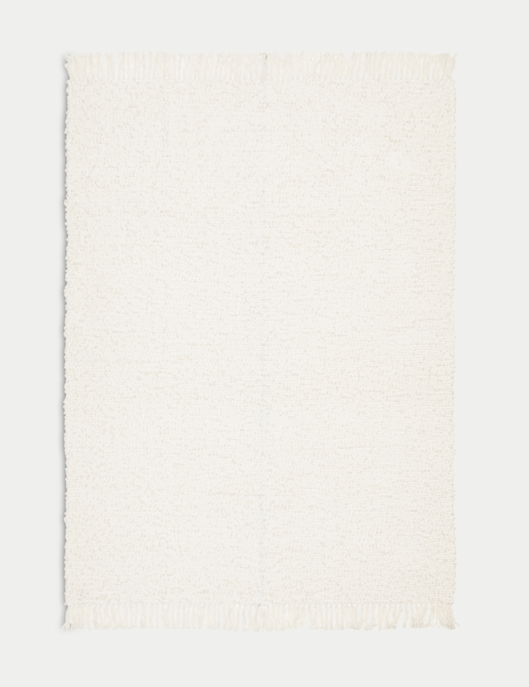 Pure Cotton Bouclé Throw