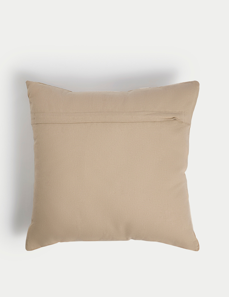 Pure Cotton Swirl Embroidered Cushion