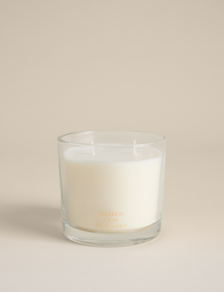 Mandarin, Clove & Cinnamon Glass Candle