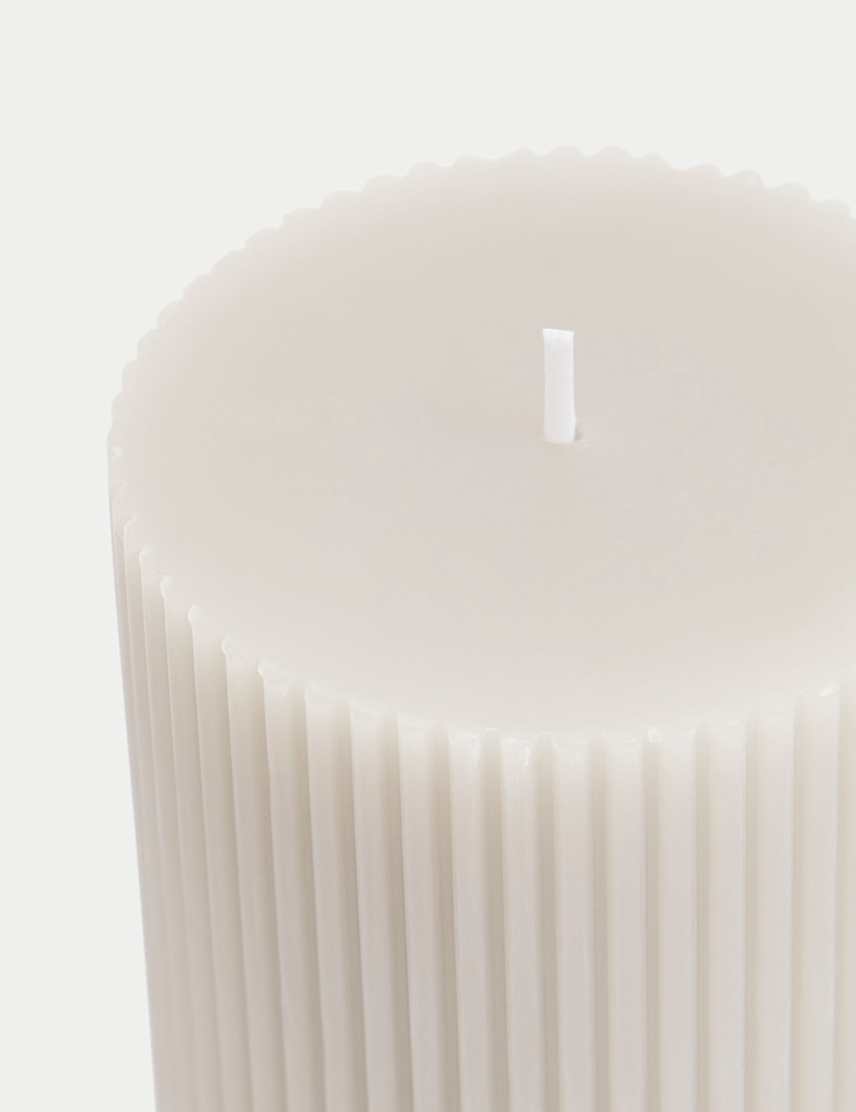 Ridged Pillar Candle