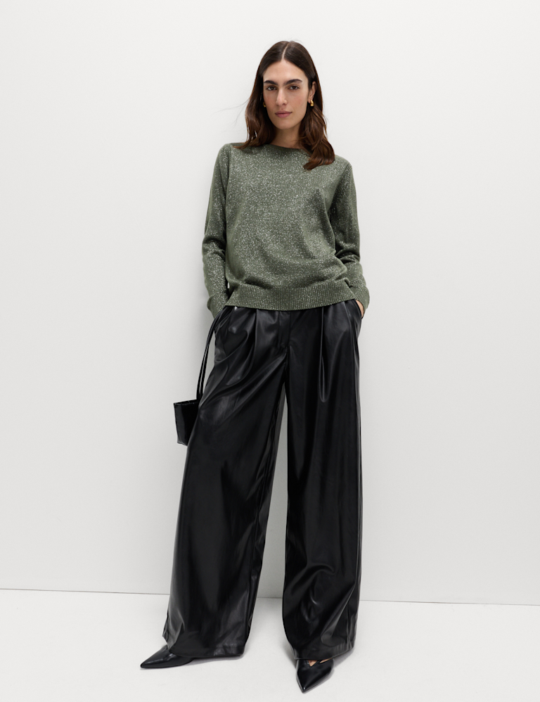 Cashmilon Sparkle Crew Neck Jumper