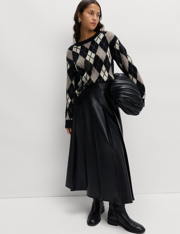 Argyle Crew Neck Jumper