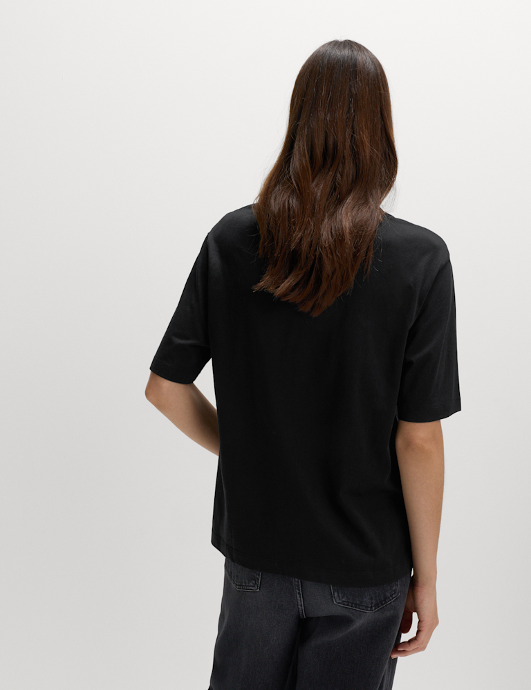 Pure Cotton Embellished ‘Lucky’ T-Shirt