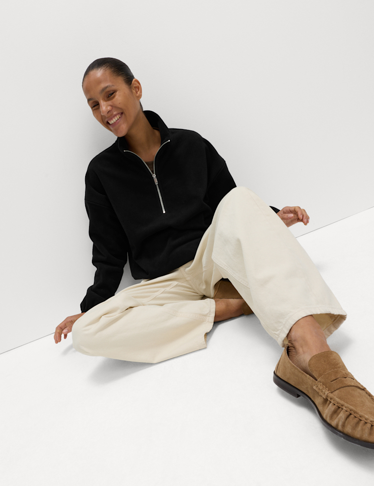 Fleece Half Zip Sweatshirt Fleece Half Zip Sweatshirt