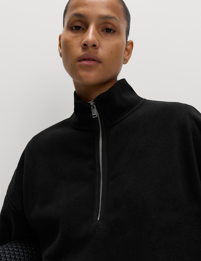 Fleece Half Zip Sweatshirt