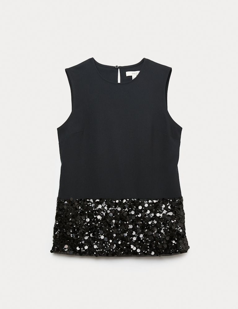 Sparkly Sequin Detail Top