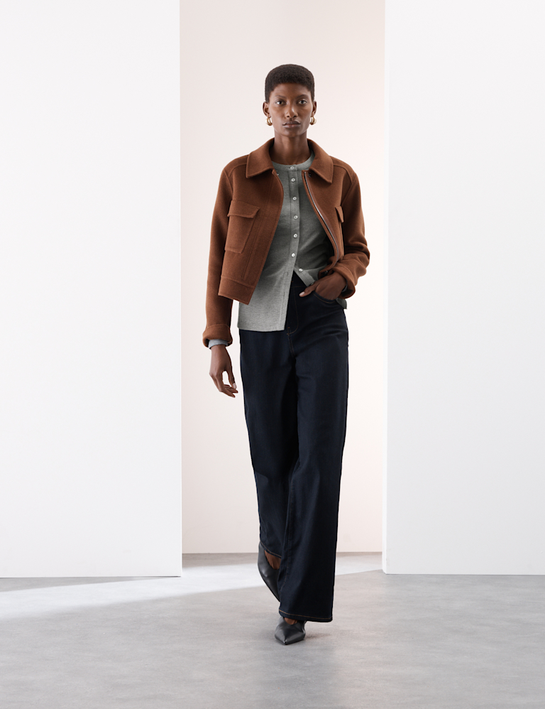 Jersey Button Through Top