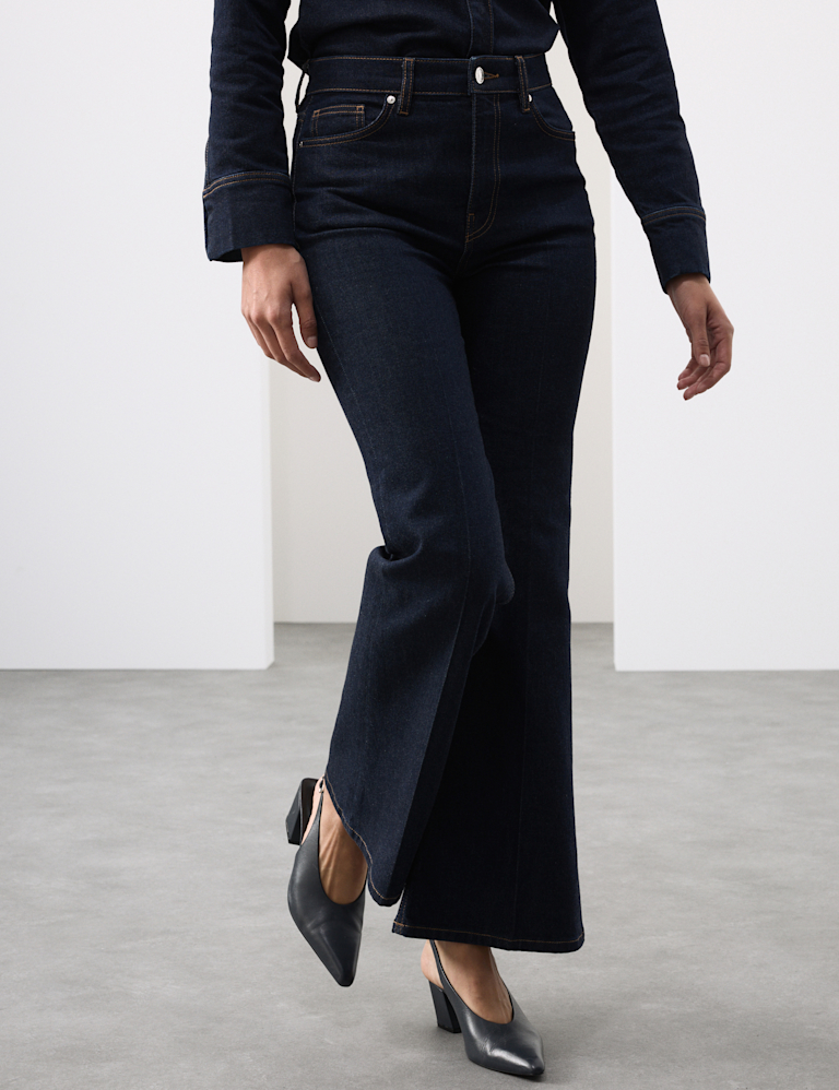 High Waisted Extreme Flare Jeans