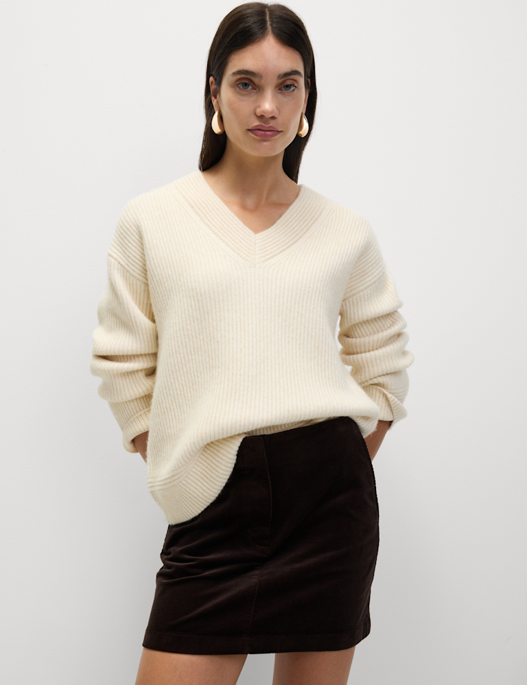 Cord Mini A-Line Skirt