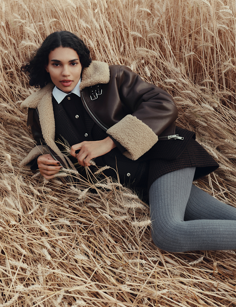 Micro Dogtooth Check Mini A-Line Skirt Micro Dogtooth Check Mini A-Line Skirt