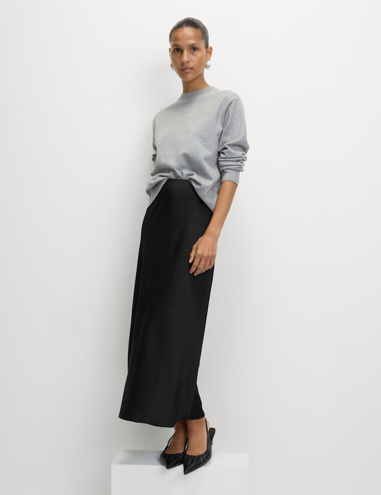 Satin Midaxi Slip Skirt Satin Midaxi Slip Skirt