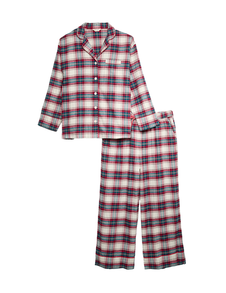 Pure Cotton Family Christmas Checked Pyjama Set