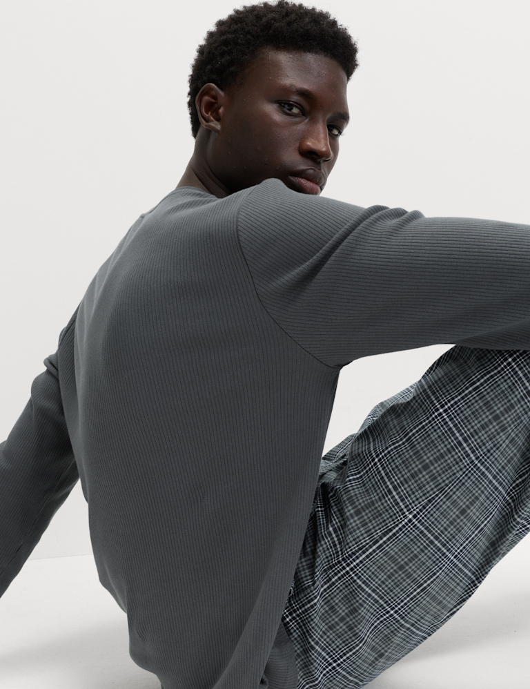 Cotton Rich Checked Pyjama Set