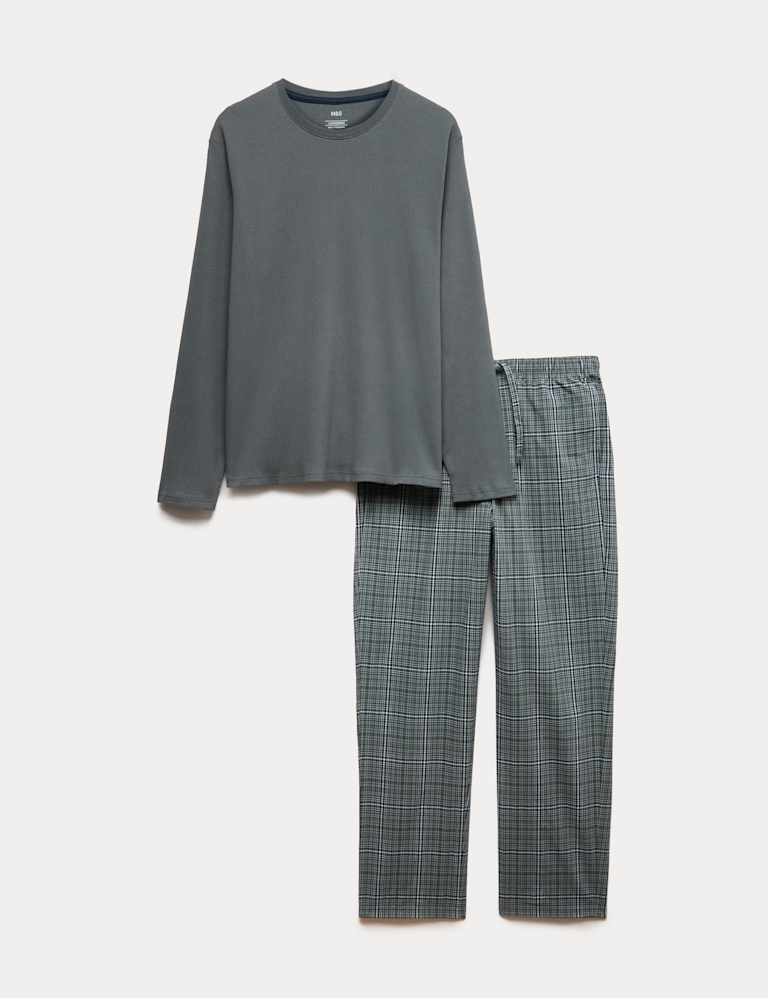 Cotton Rich Checked Pyjama Set