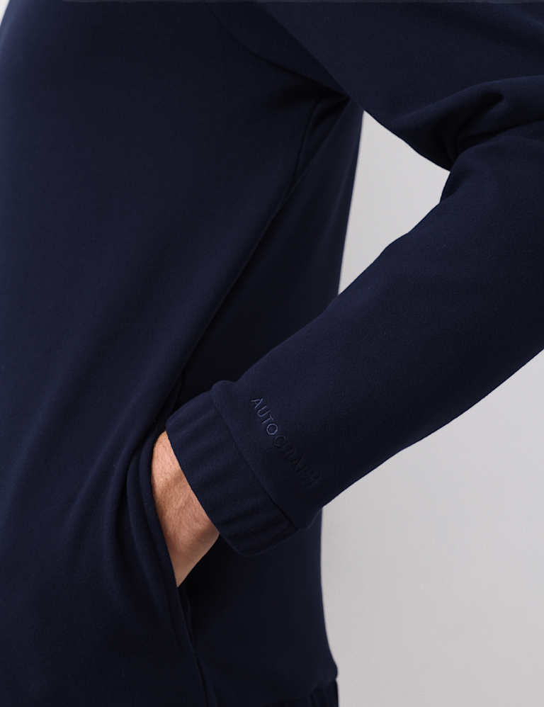 Luxury Fleece Half Zip Loungewear Top