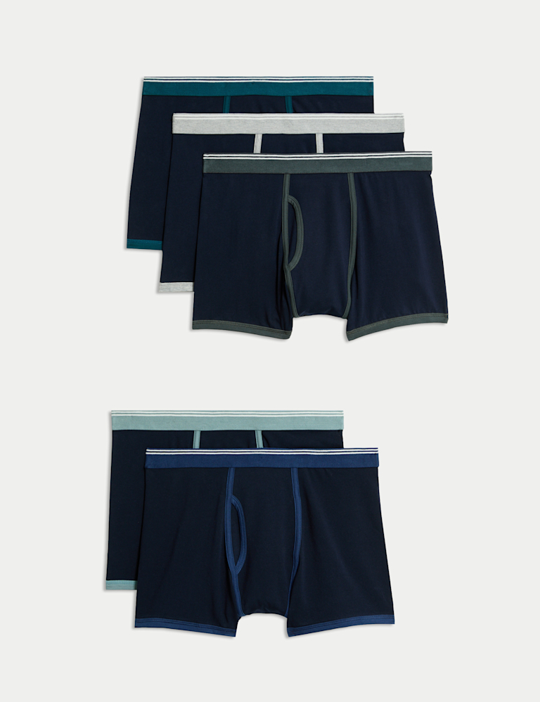 5pk Cotton Stretch Cool & Fresh™ Trunks
