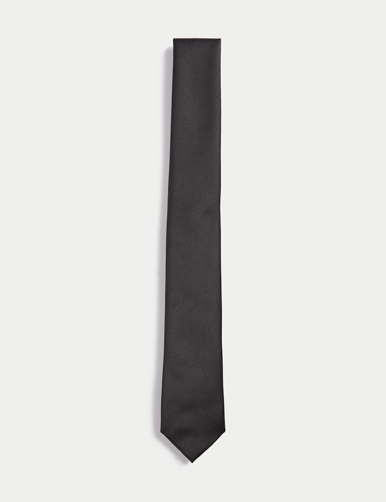 Machine Washable Skinny Plain Tie