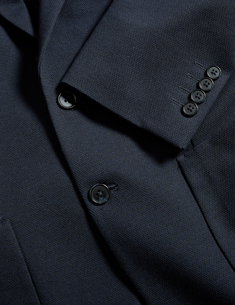 Tailored Fit Jersey Textured Blazer