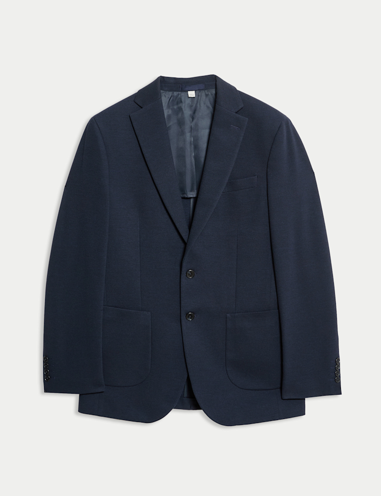 Tailored Fit Jersey Textured Blazer