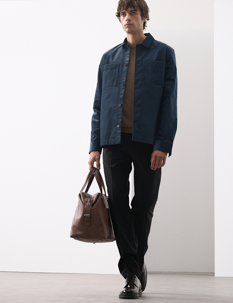 Regular Fit Cotton Rich Corduroy Shirt