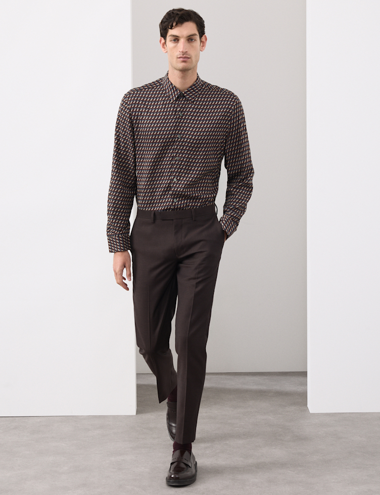 Regular Fit Geometric Print Shirt