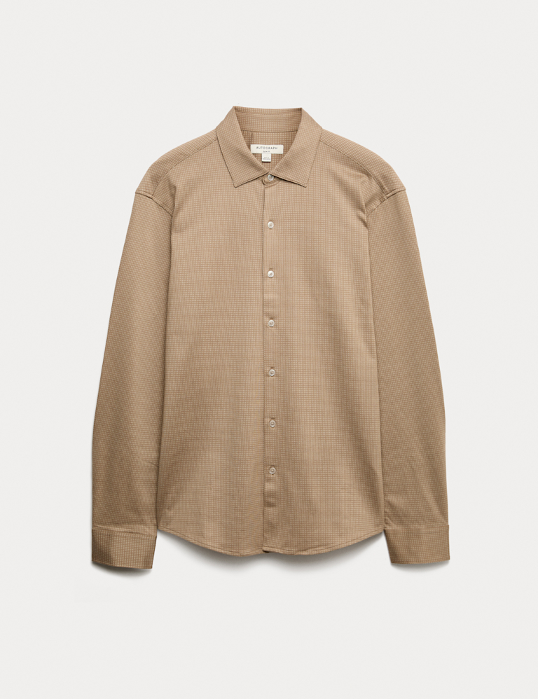 Regular Fit Easy Iron Pure Cotton Jersey Shirt