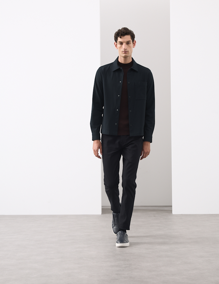 Regular Fit Stretch Overshirt