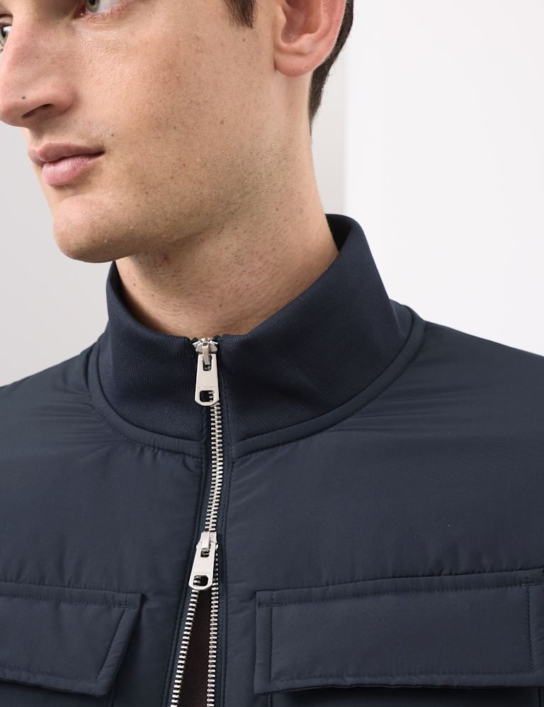 Cotton Rich Zip Up Pocket Jacket