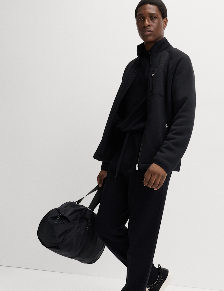 Zip Up Funnel Neck Fleece